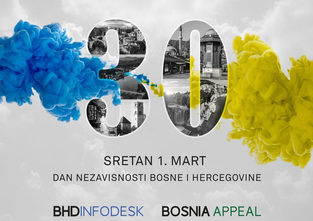 Sretan 1. Mart – Dan Nezavisnosti Bosne I Hercegovine – Dijaspora BiH